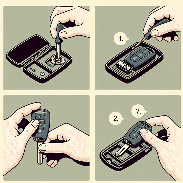 Installing new battery in Chevrolet key fob