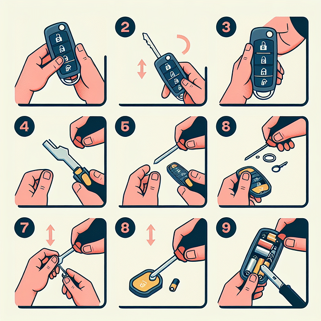 Removing battery from Chevrolet key fob